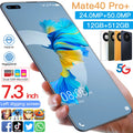 Celular Mate 40 Pro + Mate 60 mais vendido, 12 GB + 512 GB, tela Full HD de 7,3 polegadas, Android 10.0