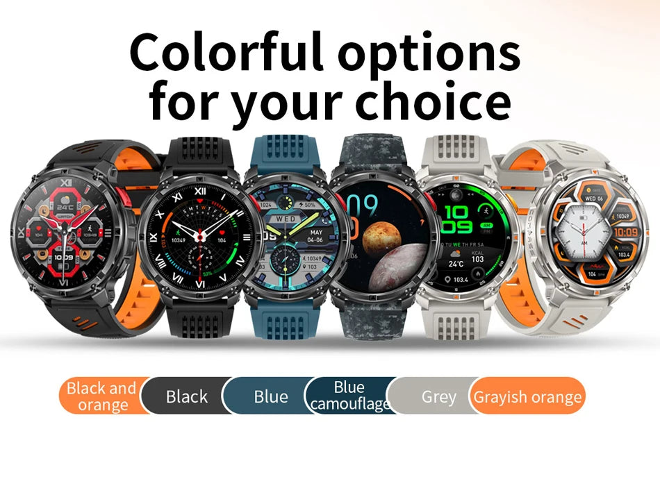 2026 novo T-Rex3 pro 1100mah bateria relógio inteligente gps caminho 5atm à prova dwaterproof água esportes run rastreador ao ar livre bússola militar smartwatch