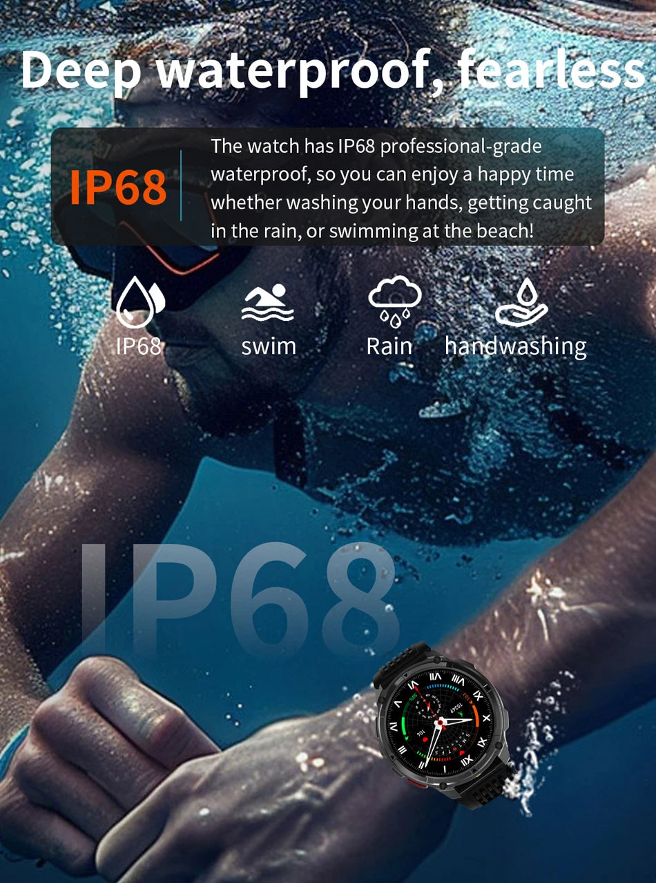 2026 novo T-Rex3 pro 1100mah bateria relógio inteligente gps caminho 5atm à prova dwaterproof água esportes run rastreador ao ar livre bússola militar smartwatch
