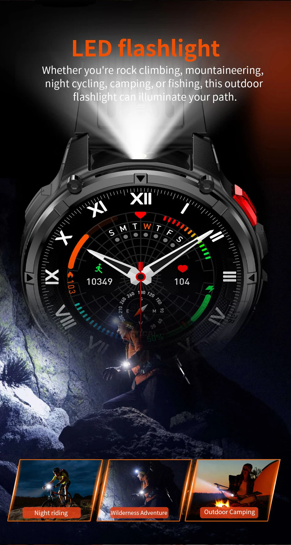 2026 novo T-Rex3 pro 1100mah bateria relógio inteligente gps caminho 5atm à prova dwaterproof água esportes run rastreador ao ar livre bússola militar smartwatch
