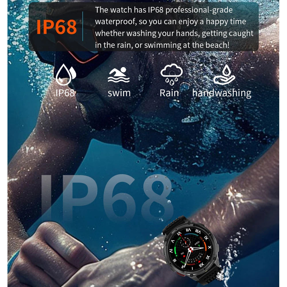 2026 novo T-Rex3 pro 1100mah bateria relógio inteligente gps caminho 5atm à prova dwaterproof água esportes run rastreador ao ar livre bússola militar smartwatch