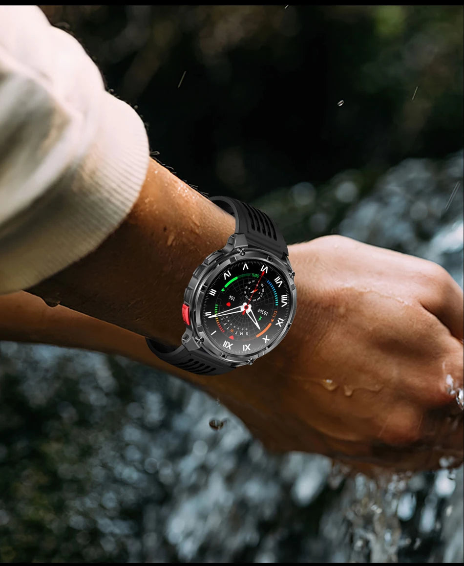 2026 novo T-Rex3 pro 1100mah bateria relógio inteligente gps caminho 5atm à prova dwaterproof água esportes run rastreador ao ar livre bússola militar smartwatch